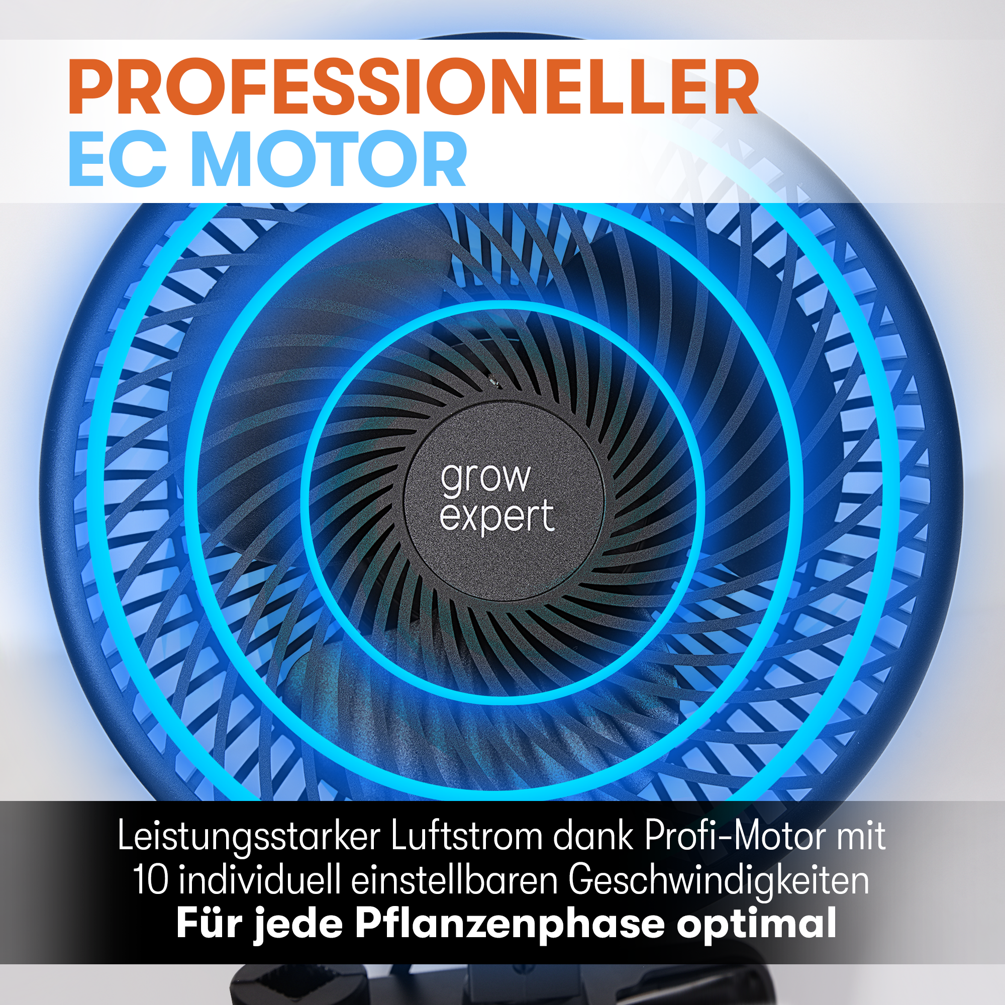 Clip-Ventilator für Grow-Zelte – Leise, energieeffizient & 10 Geschwindigkeitsstufen