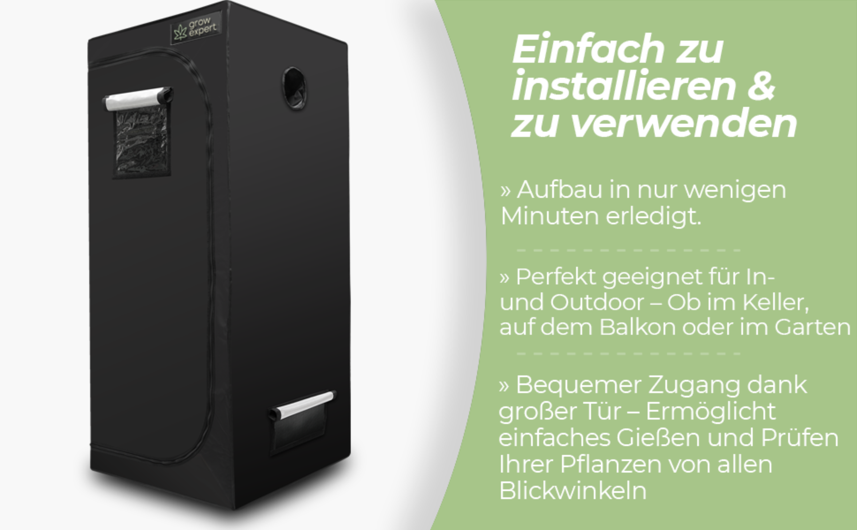 Premium Indoor Grow-Zelt 1680D – 100% Lichtdicht & Stabil