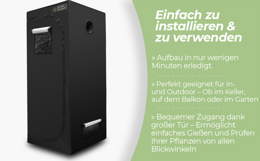 Premium Indoor Grow-Zelt 1680D – 100% Lichtdicht & Stabil