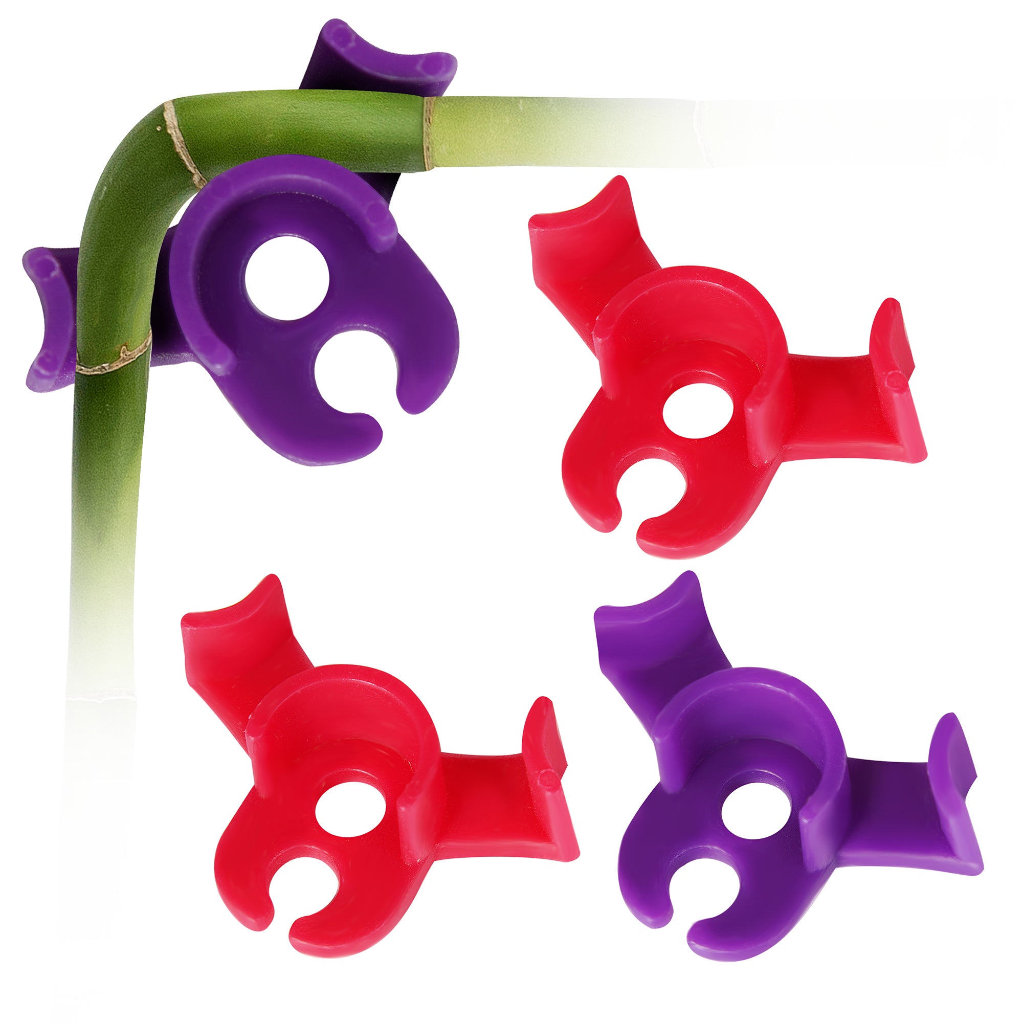50 Pflanzen-Clips Für Rankhilfen – Verstellbar, Für Stäbe 11/16/20 Mm